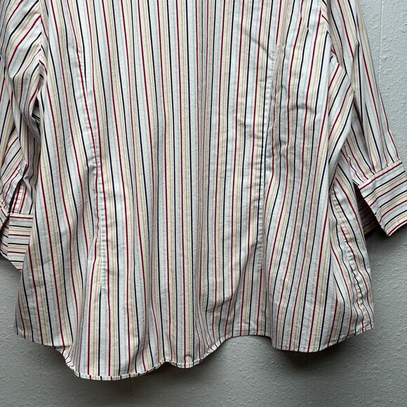 George Womens Shirt 26/28W Cotton Stretch Business Workwear Office Career Dressy - Picture 8 of 10